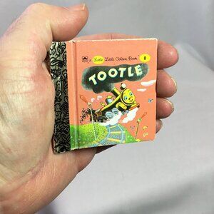 Little Little Golden Book Tootle Miniature 2.75 inches Square Vintage